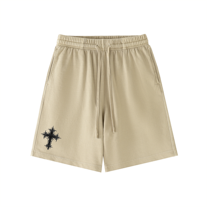 Cross-Vintage washed shorts